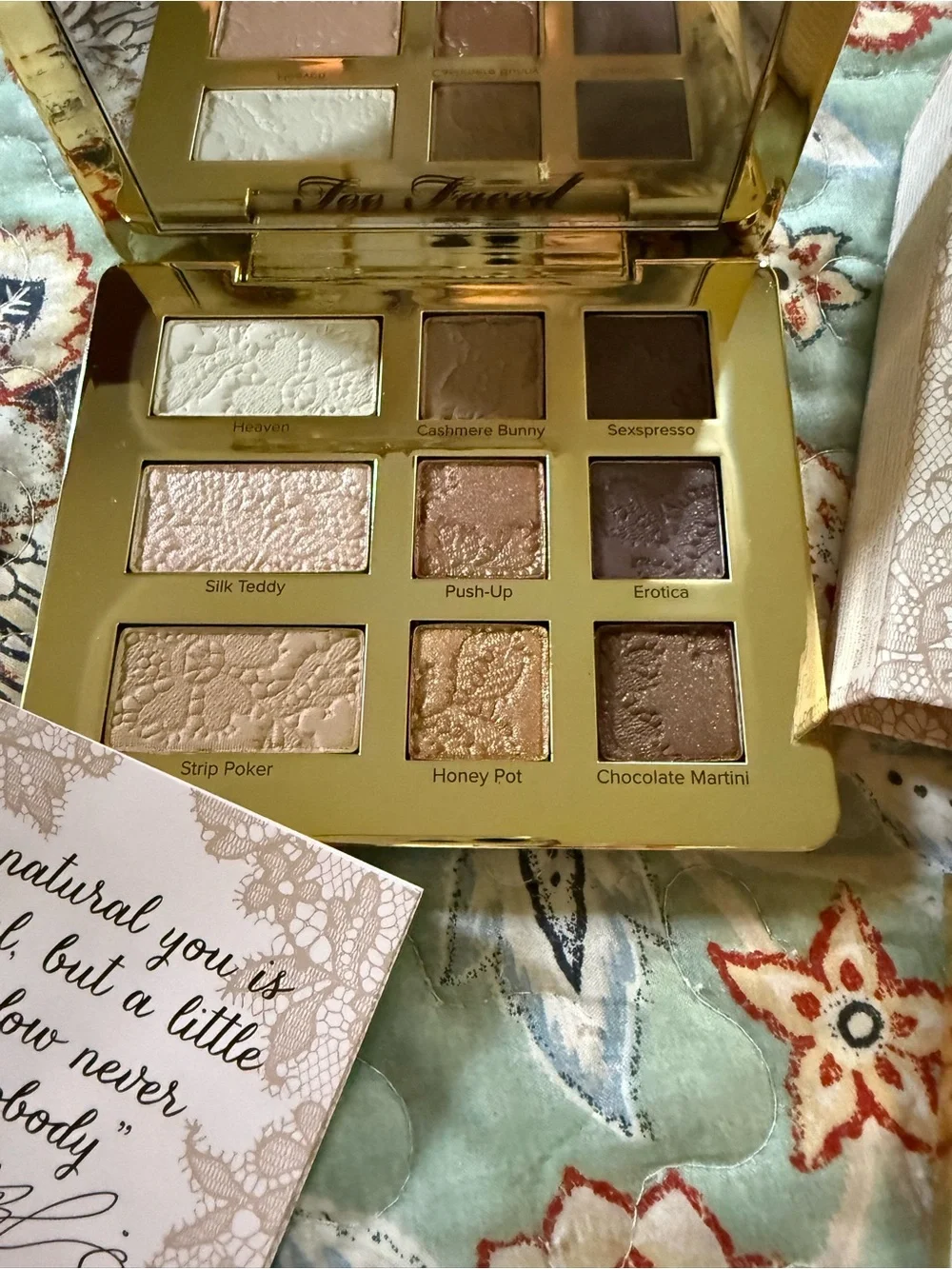 Too Faced Neutral Eyes Shadow Palette - 9 eyeshadows. Limited Edition
